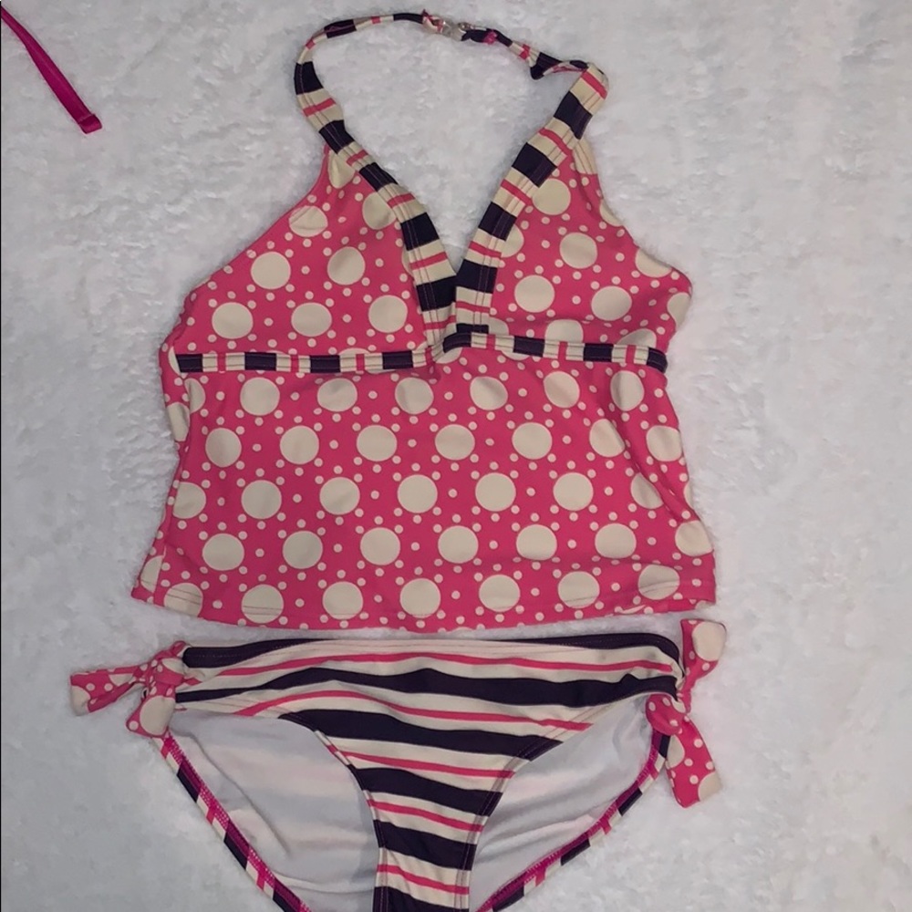 Pink bubblegum swimsuit top and bottom